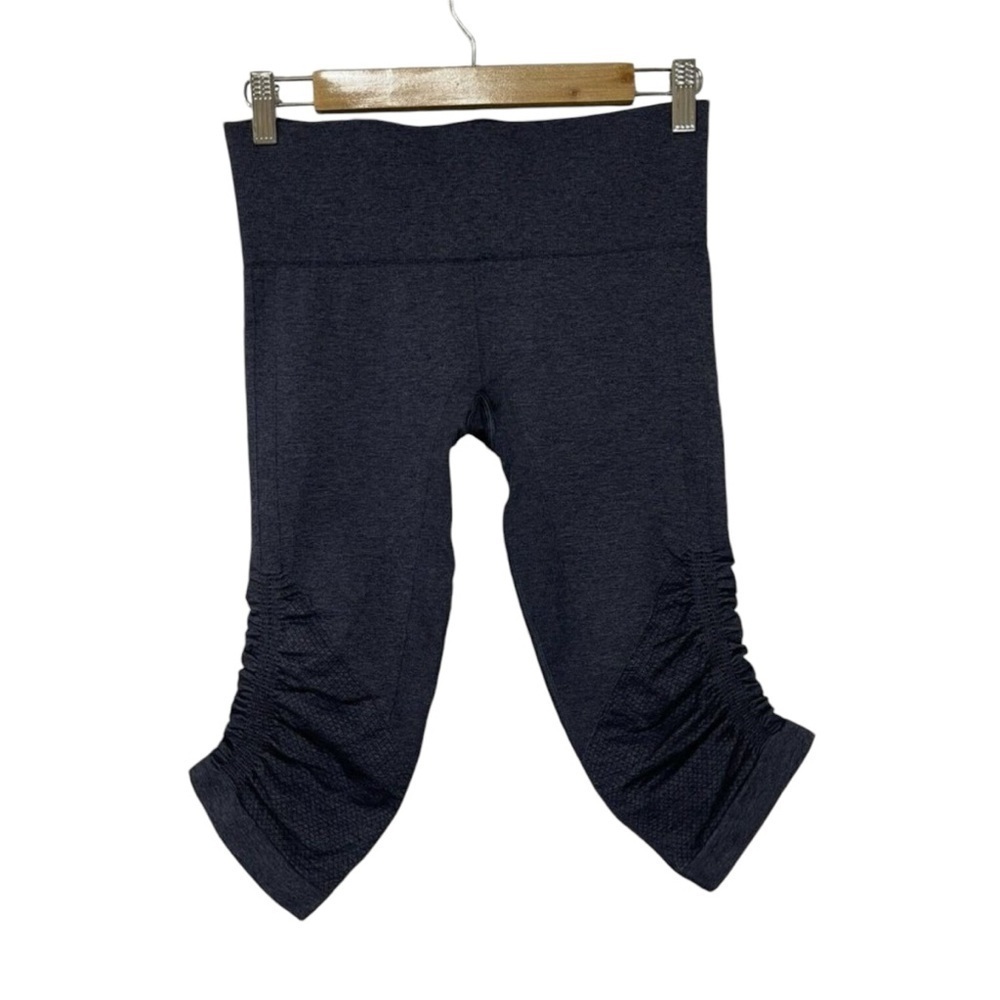 Lululemon 6 Awakening Crop Legging Pants Stretch Athletic Ruched Legs Womens